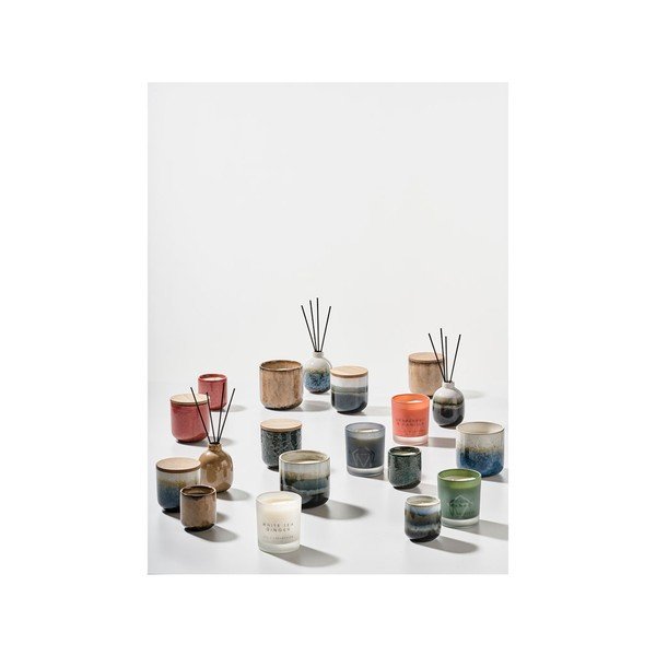 Illatos szójaviasz-kókuszviasz gyertya égési idő 45 ó Petrol Green – Villa Collection-image-1