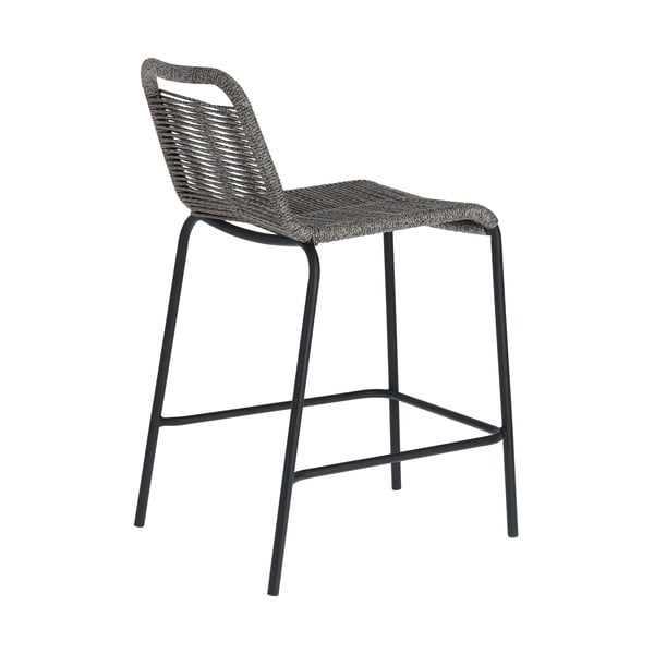 Glenville sötétszürke acélszerkezetű bárszék, magasság 62 cm - Kave Home-image-3