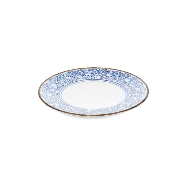 Fehér-kék desszertes porcelán tányér ø 21 cm Azul – BonBistro-image-2