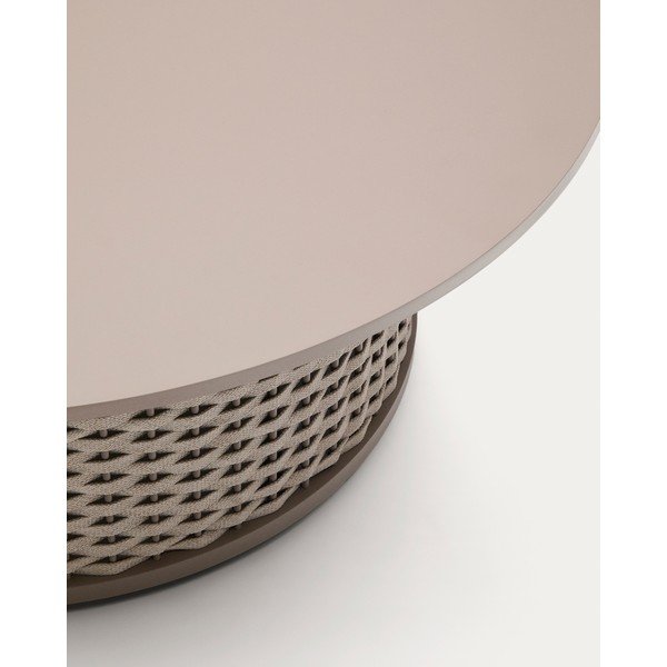 Fém kerek kerti dohányzóasztal ø 99 cm Sedalis – Kave Home-image-4