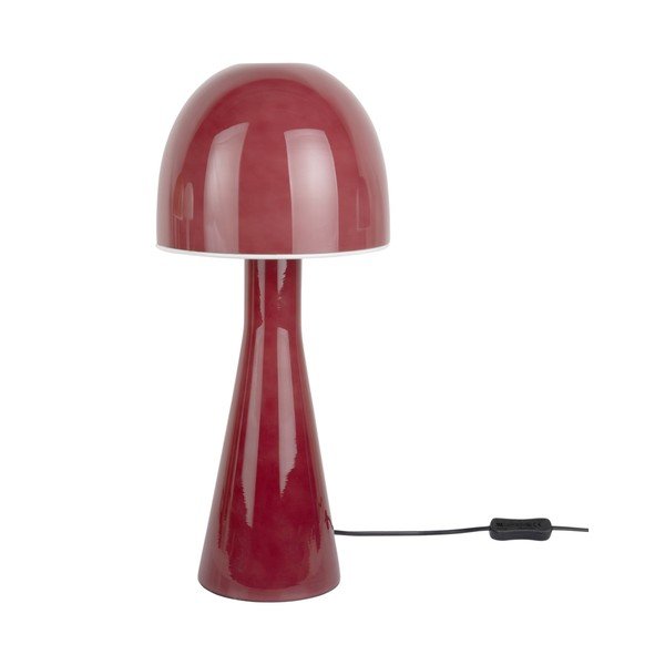 Piros asztali lámpa üveg búrával (magasság 45 cm) Bombin – Leitmotiv