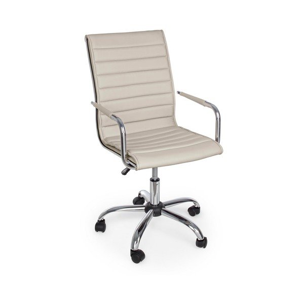 Szürkésbarna bőrutánzat irodai szék Perth – Yes Everyday