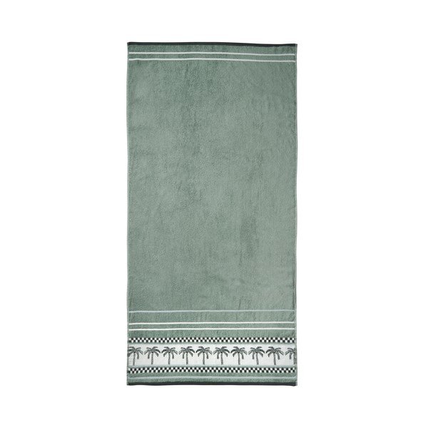 Zöld pamut strandtörölköző 90x180 cm Palm Trees – Catherine Lansfield