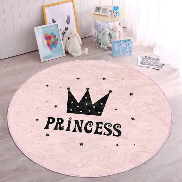 Rózsaszín gyerek szőnyeg ø 120 cm Comfort – Mila Home-image-1