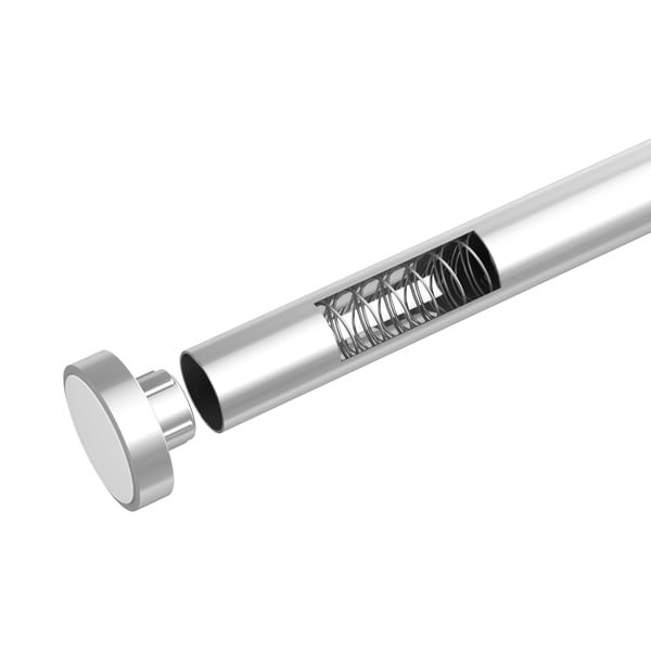 Luz ezüstszínű teleszkópos rúd a fürdőbe, hossz 110-185 cm - Wenko-image-4