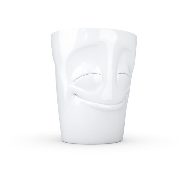 'Elégedett' fehér porcelánbögre, 350 ml - 58products-image-2