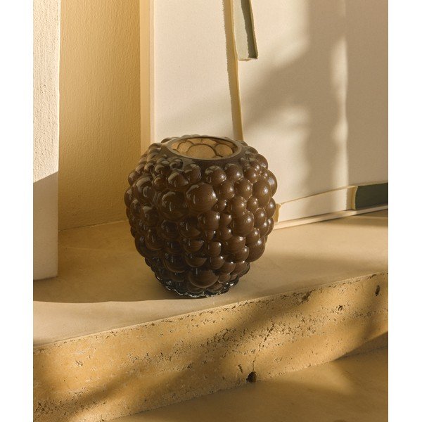 Barna üveg váza (magasság 30 cm) Mure – Kave Home-image-2