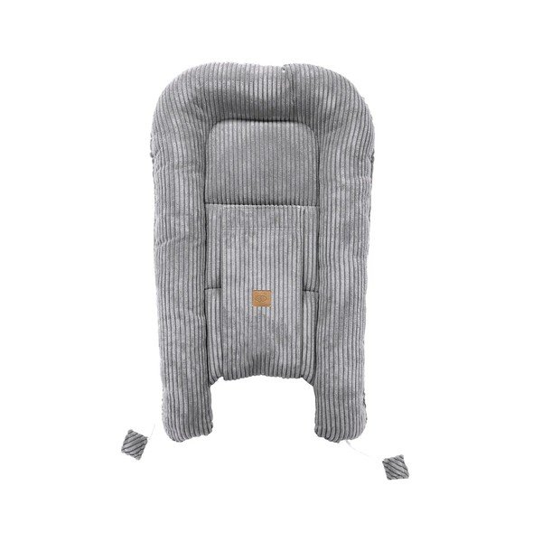 Szürke babafészek 55x83 cm – Meowbaby-image-3