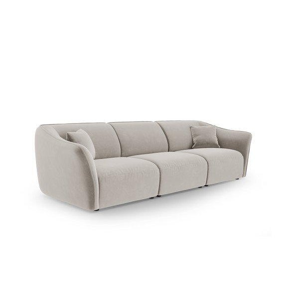 Bézs bársony kanapé 292 cm Tokyo – Cosmopolitan Design-image-2