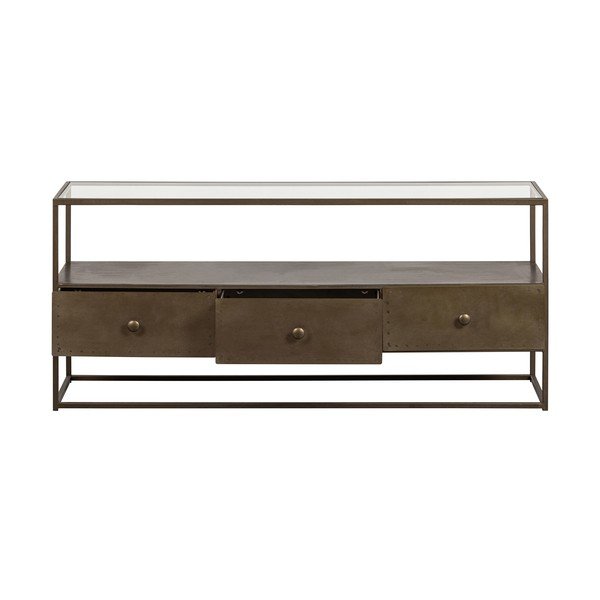 Aranyszínű fém TV-állvány 115x50 cm Depart – BePureHome-image-3