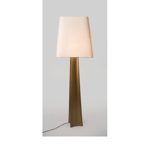 Aranyszínű állólámpa textil búrával (magasság 151 cm) Tripura – Bizzotto-image-1