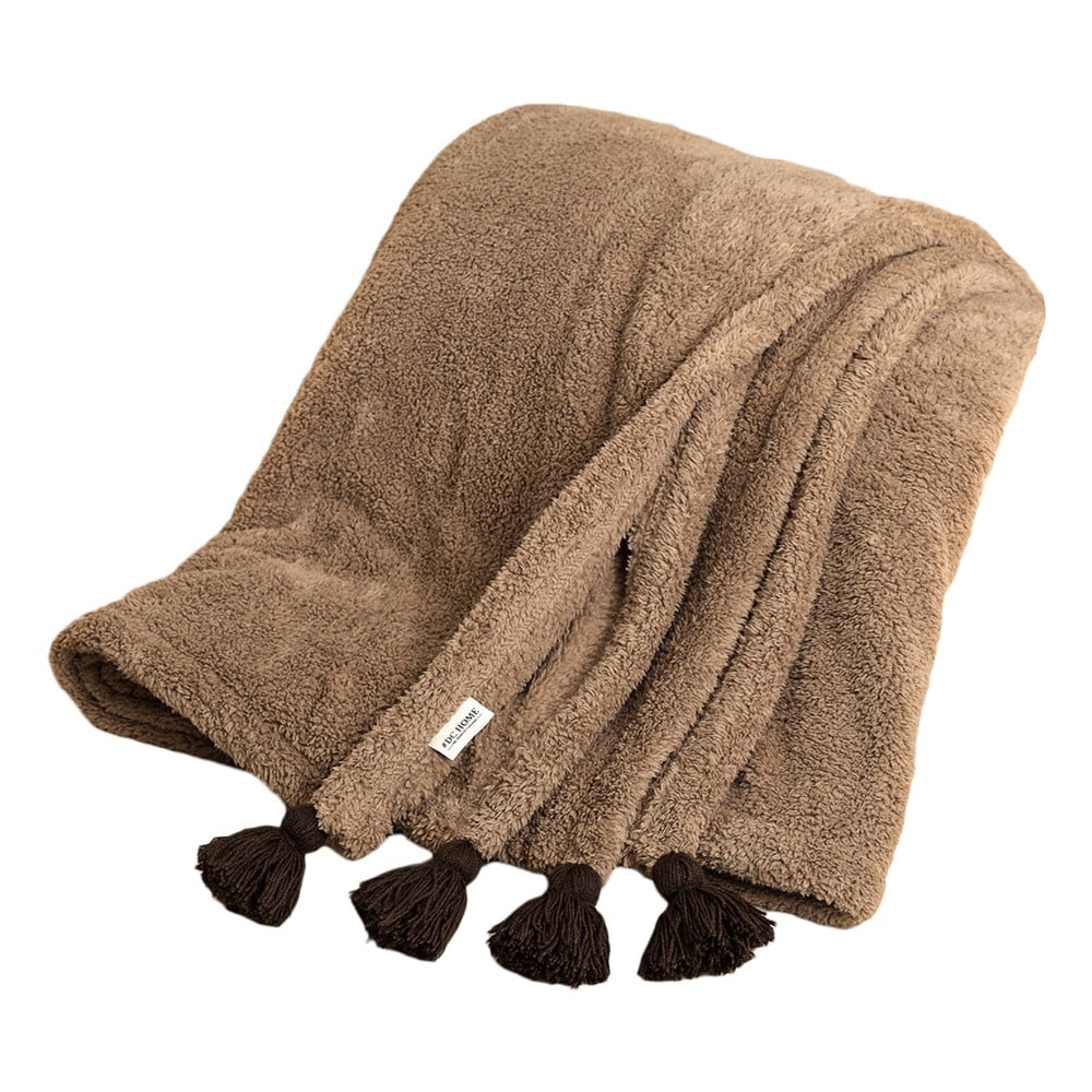 Barna mikroplüss ágytakaró 160x200 cm Puffy  Mijolnir