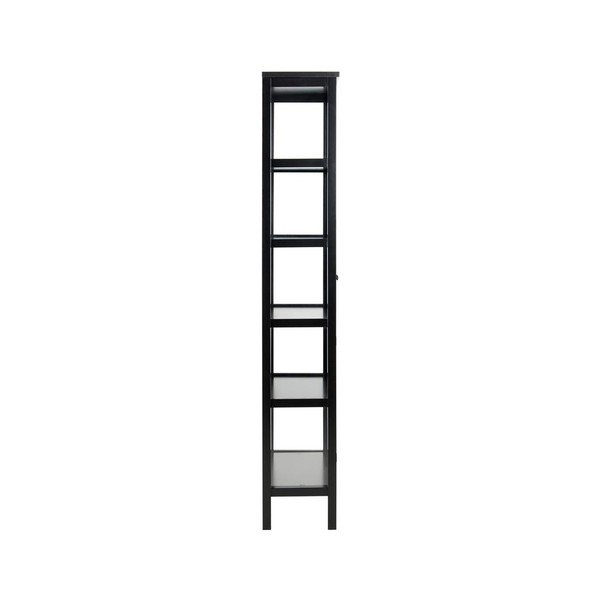 Eton fekete tálalószekrény, magasság 210 cm - Actona-image-4