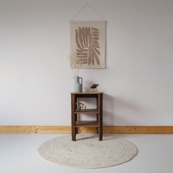 Krémszínű gyerek szőnyeg ø 140 cm Neethu Avoine – Nattiot-image-1