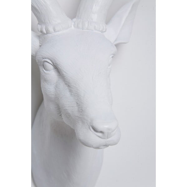 Deer fehér dekorációs szobor, 40 x 45 cm - Kare Design-image-3