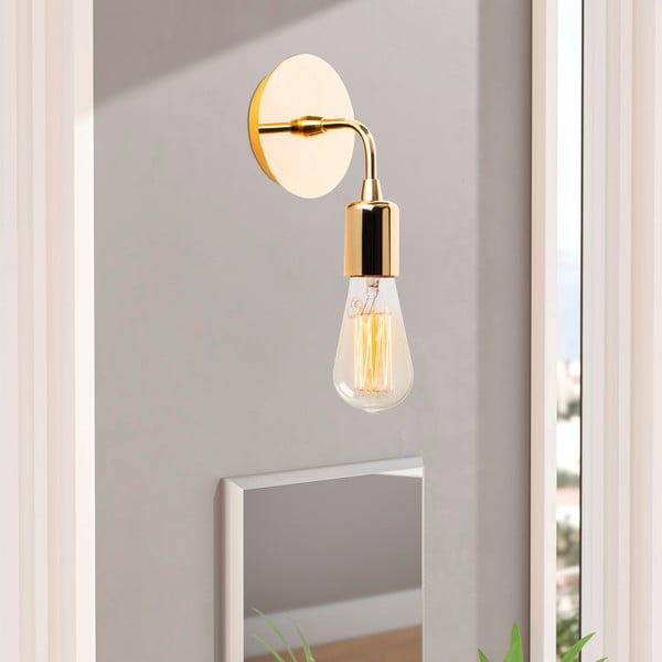 Aranyszínű fali lámpa Harput – Opviq lights-image-1