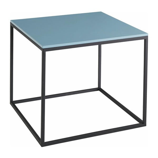 Castana dohányzóasztal kék asztallappal, szélessége 50 cm - Støraa
