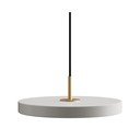 Világosszürke LED függőlámpa fém búrával ø 31 cm Asteria Mini – UMAGE