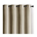 Barna-bézs bársony dimout (részleges sötétítő) függöny 140x245 cm Eyelets – Restilo