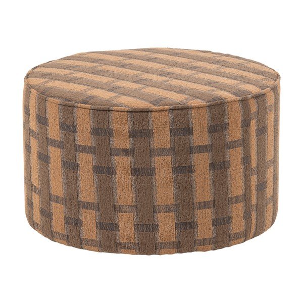 Rózsaszín-barna zsenília puff Sarli – WOOOD