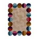 Bézs kézi szövésű gyapjú szőnyeg 200x290 cm Mia Textured Scallop – Flair Rugs