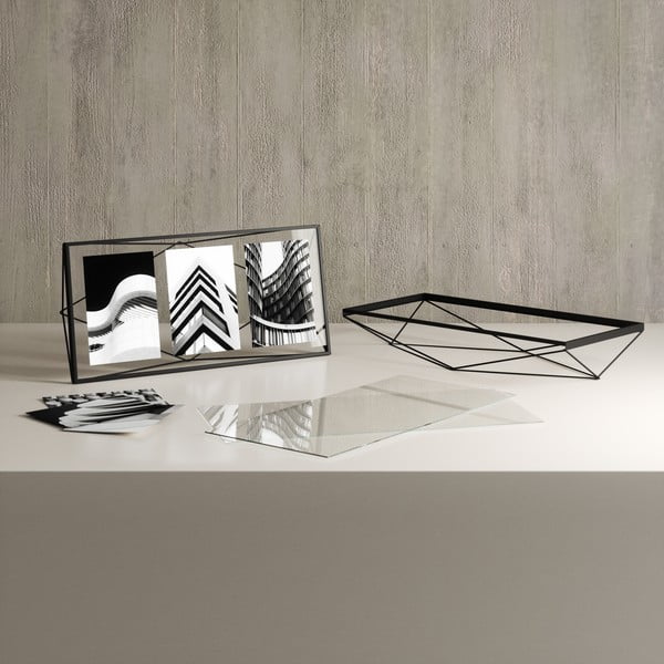 Fekete fém álló-fali képkeret 48x23 cm Prisma – Umbra-image-4