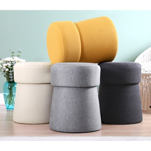 Krémszínű puff Beans – Artie-image-4