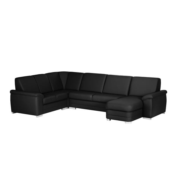 Bossi Big fekete kanapé, jobb oldali kivitel - Florenzzi