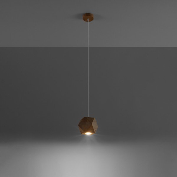 Natúr színű függőlámpa ø 12 cm Vige – Sollux-image-1