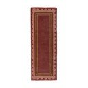 Borvörös kézi szövésű gyapjú futószőnyeg 80x230 cm Lois – Flair Rugs