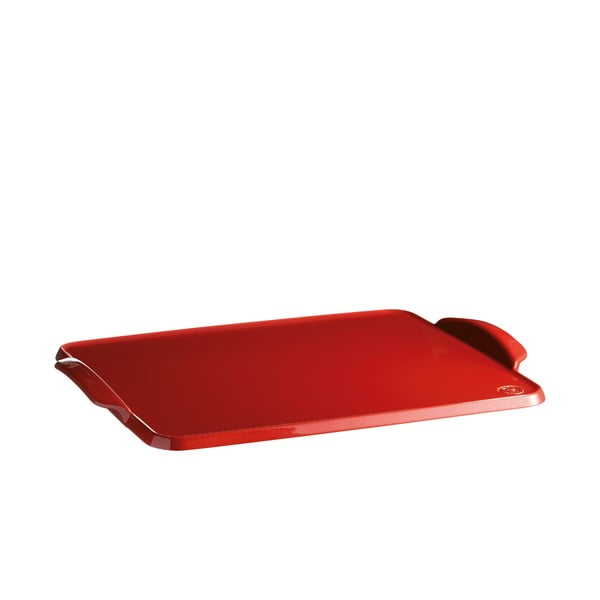 Piros kerámia sütőtálca, 41,5 x 31,5 cm - Emile Henry