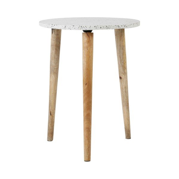 Kerek tárolóasztal terrazzo asztallappal ø 42 cm Terrazzo – Jardin d'Ulysse