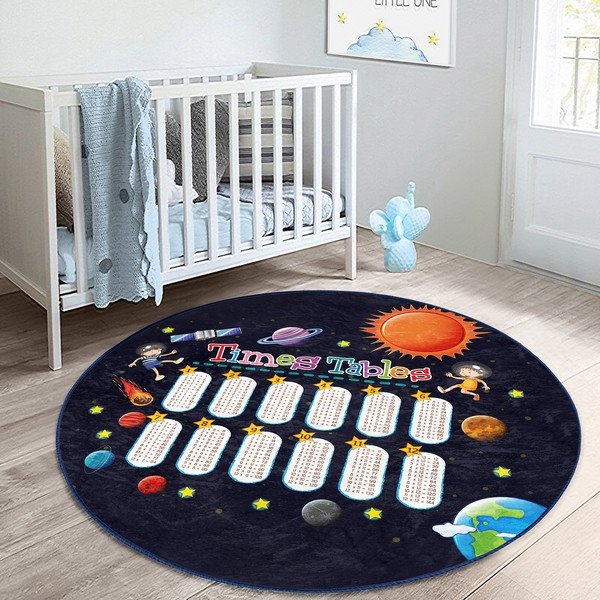Fekete gyerek szőnyeg ø 80 cm Comfort – Mila Home-image-4