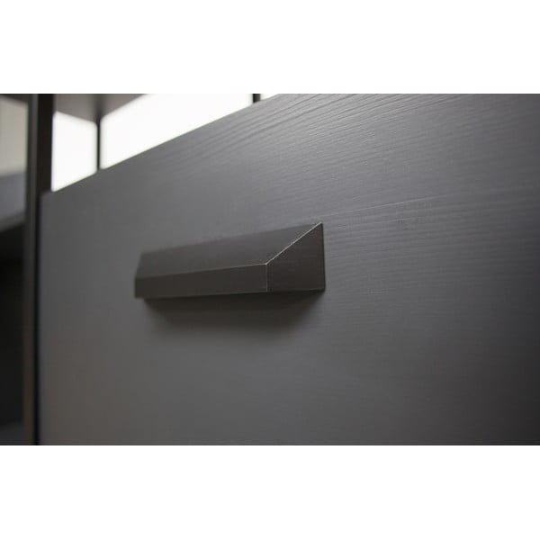 Fekete polcos elem 4 fiókkal - BePureHome-image-1