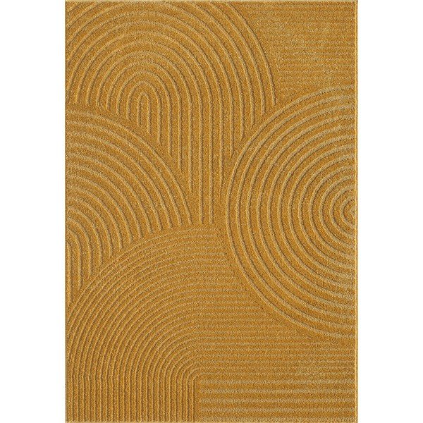 Okkersárga szőnyeg 200x290 cm Whirl – ESTE