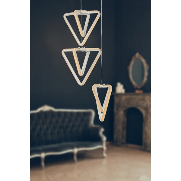 Fehér fém LED függőlámpa ø 20 cm Baris – Squid Lighting-image-1