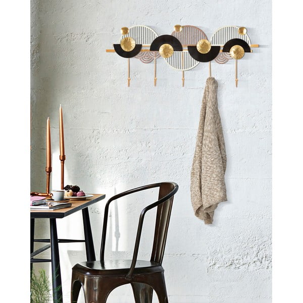 Art aranyszínű-fekete fali fogas - Mauro Ferretti-image-1