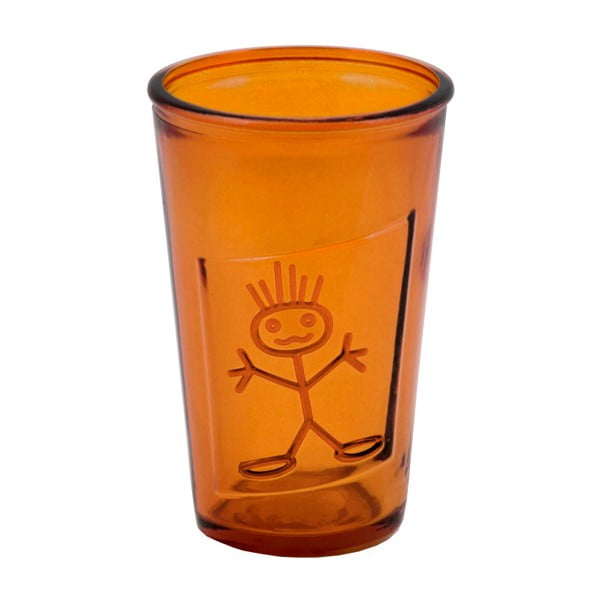 Zeus narancssárga pohár újrahasznosított üvegből, 300 ml - Ego Dekor