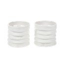 Porcelán gyertyatartó készlet 2 db-os Ribbon – Mette Ditmer Denmark