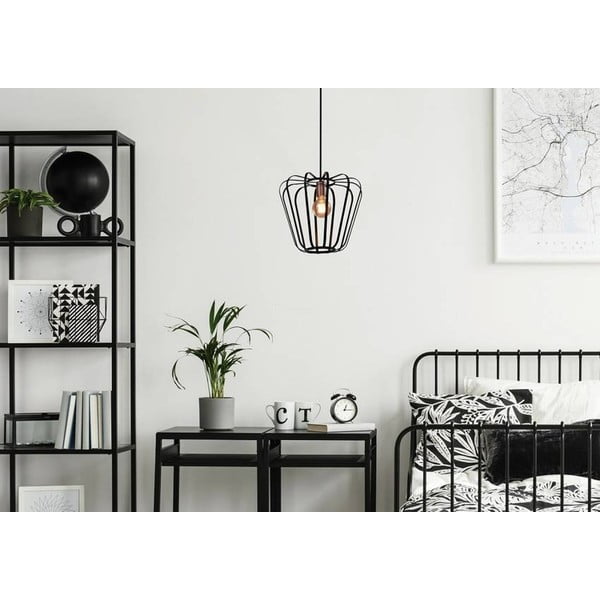 Fekete fém függőlámpa ø 35 cm Jonas – Candellux Lighting-image-1