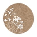 Világosbarna mosható-robotporszívóval tisztítható kerek szőnyeg ø 120 cm Comfort – Mila Home