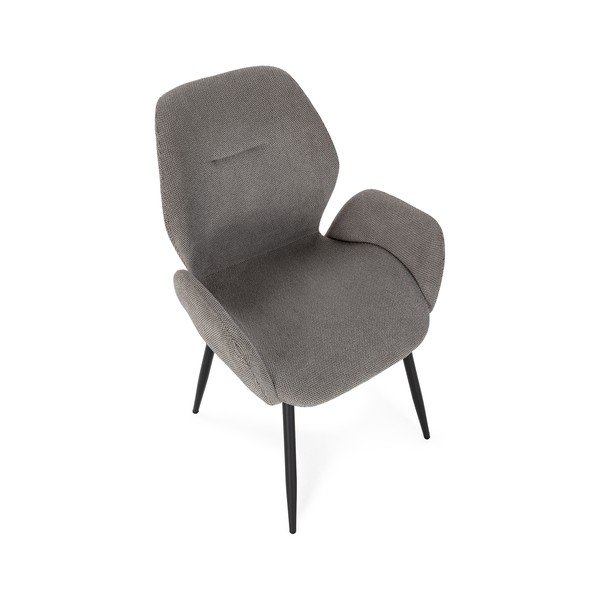 Szürke kárpitozott étkezőfotel szett 2 db-os Ansu – Marckeric-image-3