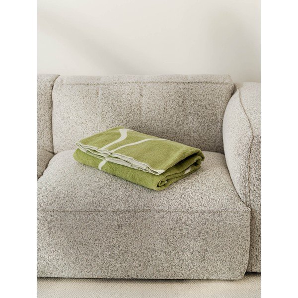 Zöld-krémszínű takaró 150x200 cm Felu – noo.ma-image-2