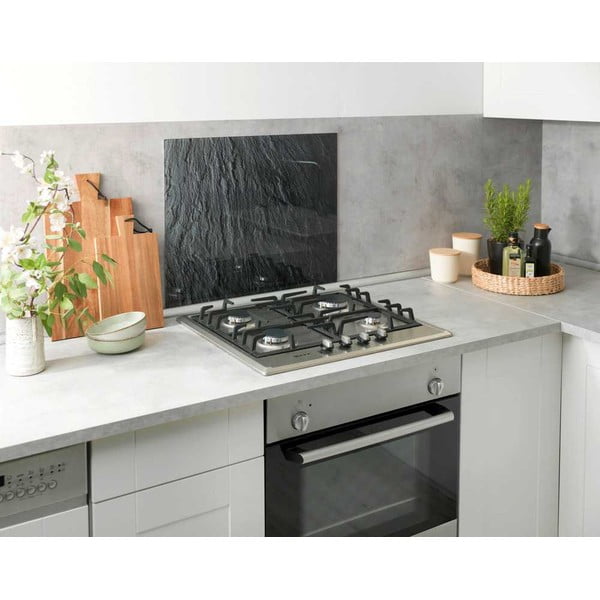 Edzett üveg falvédő tűzhelyhez 60x50 cm Slate – Wenko-image-1