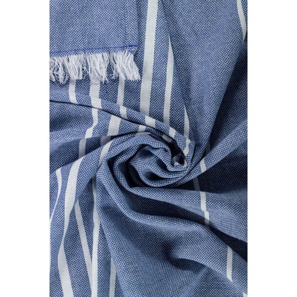 Kék pamut takaró 150x200 cm Solene – Tiseco Home Studio-image-1