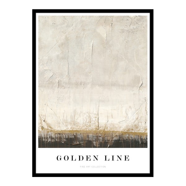 Keretezett poszter 52x72 cm Golden Line   – Malerifabrikken