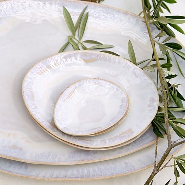 Brisa fehér agyagkerámia ovális tálca - Costa Nova-image-1