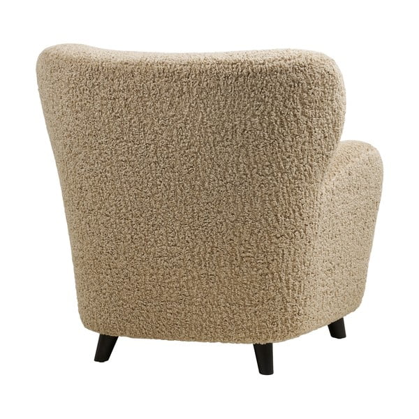 Világosbarna buklé fotel Lunaro – House Nordic-image-4