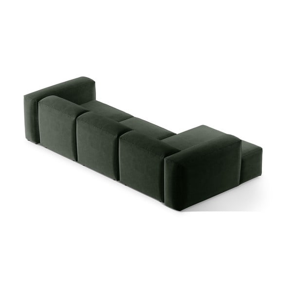 Zöld sarokkanapé (bal oldali-heverő résszel) Bergamo – Cosmopolitan Design-image-4