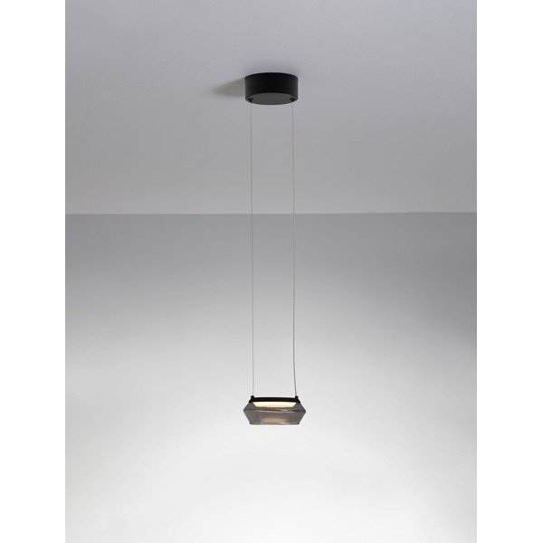 Matt fekete üveg LED függőlámpa ø 14 cm Jailyn – Nova Luce-image-4